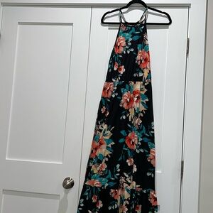 French Grey maxi dress
